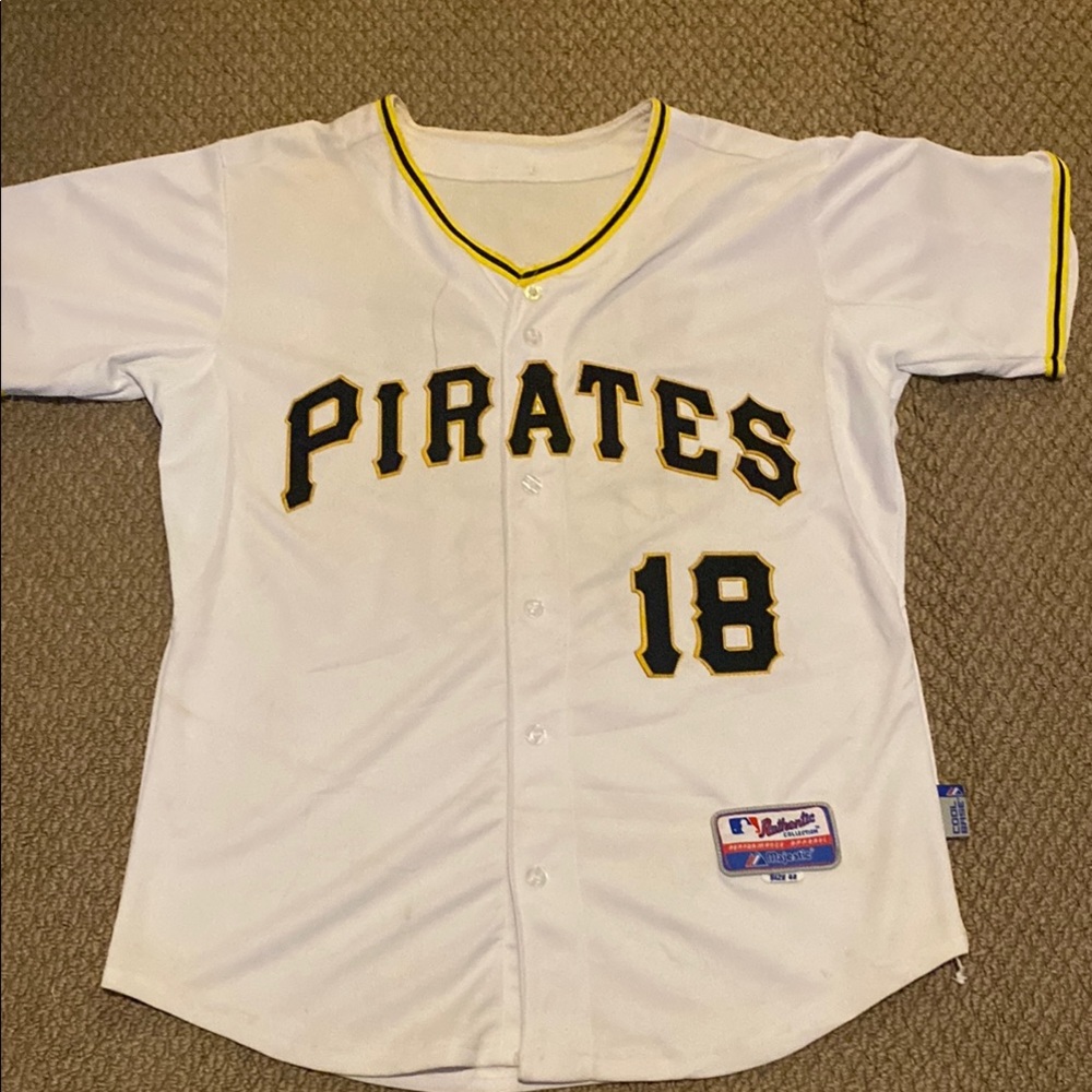 Majestic White and Black Baseball Jersey